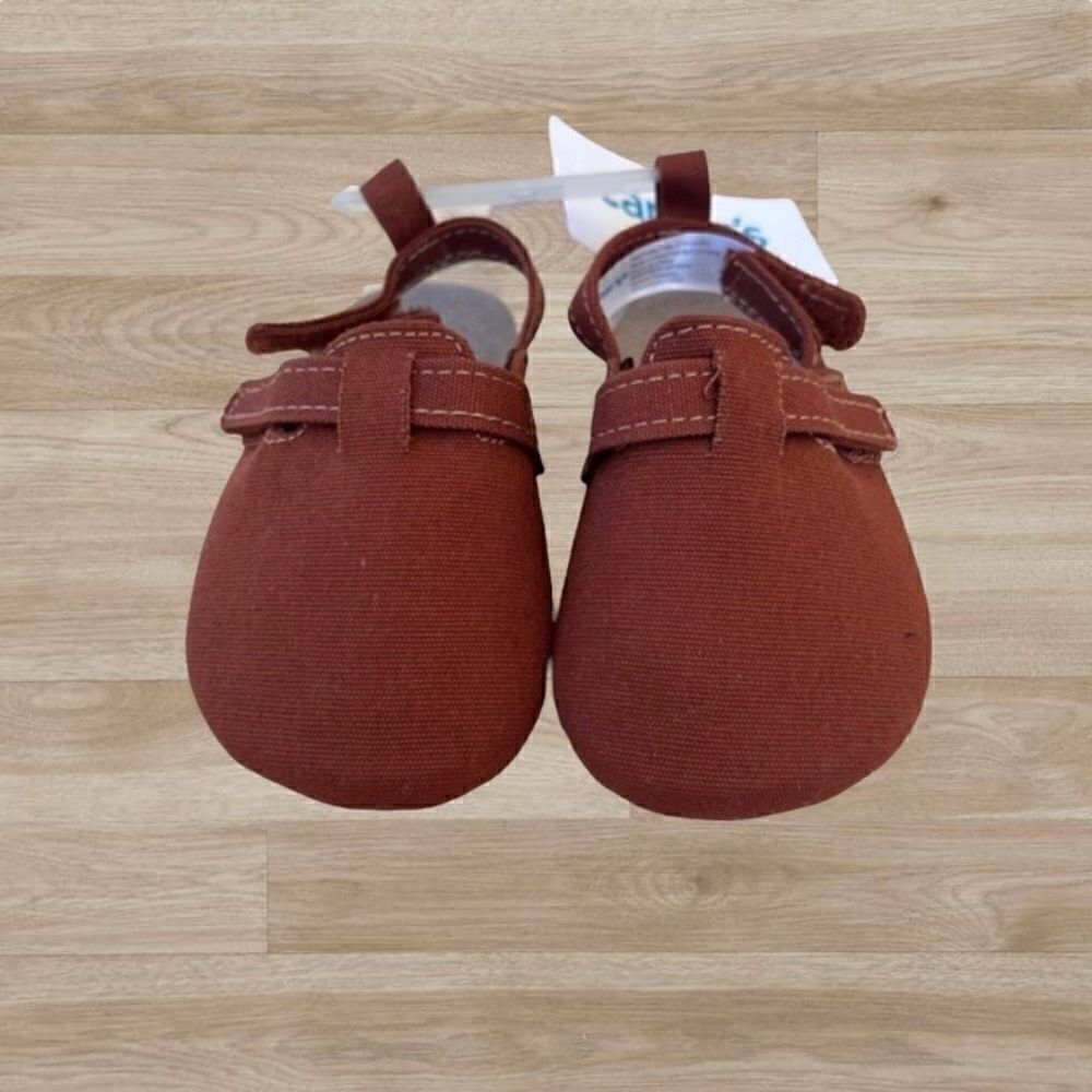 NWT Carter's‎ Baby Baby Boy Baby Girl Brown Shoes Clogs Size 3 (6-9 Months)
